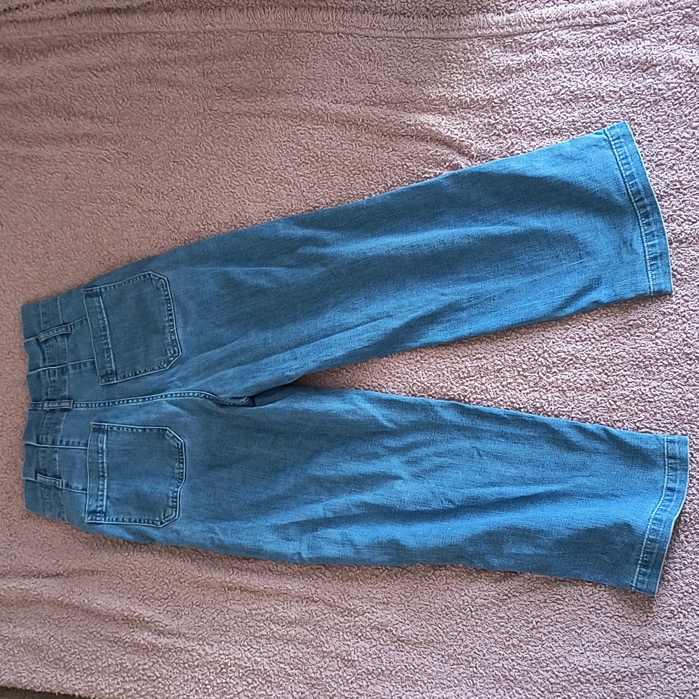 Madewell Women's Pleated Wide Leg Jeans - Picture 5 of 6